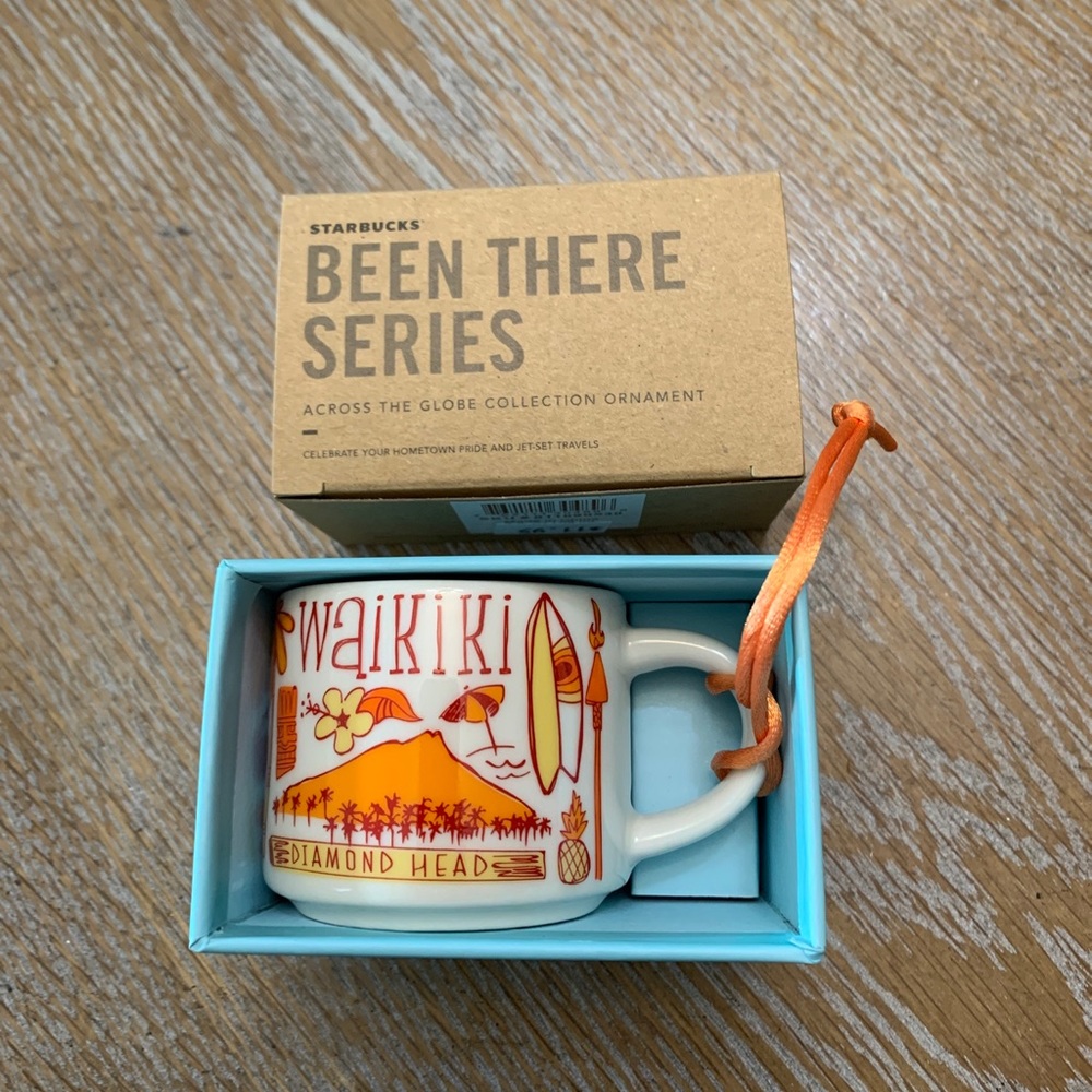 New In Box Starbucks Waikiki Hawaii Been there Series Mini Sz 2oz Mug/Ornament
